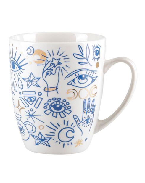 Coffret 2 mugs en Porcelaine Mataki muticolore -  34cl