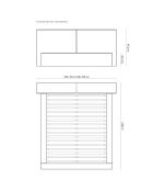 Lit coffre avec tête de lit Arendal gris foncé - 200x200 cm