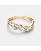 Anillo de diamantes Alexia en oro amarillo de 0,12 quilates
