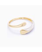 Aenor Diamantring 0,10 Karat Gelbgold