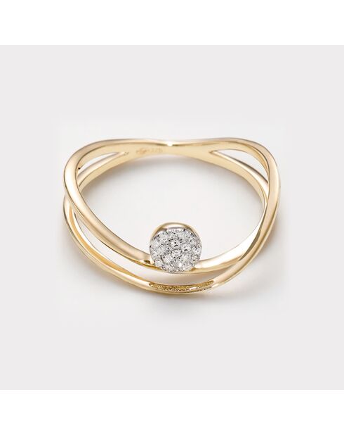 Bague Alejandra Diamants 0.04 ct or jaune