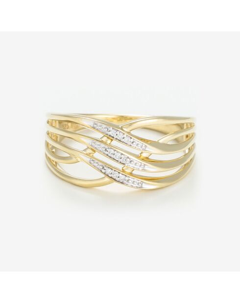 Symi Diamonds Ring aus 0,03 Karat Gelbgold