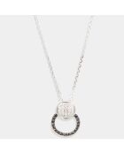 Alexane 0,06 ct Diamantanhänger und 0,06 ct schwarze Diamanten 0,06 ct Weißgold