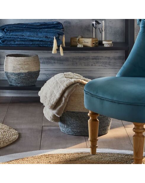 Plaid in pelliccia sintetica Manoir grigio scuro