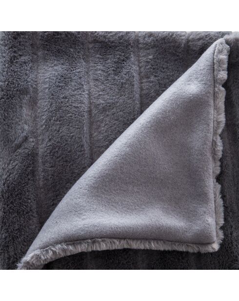 Plaid in pelliccia sintetica Manoir grigio scuro