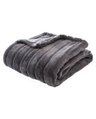 Plaid in pelliccia sintetica Manoir grigio scuro
