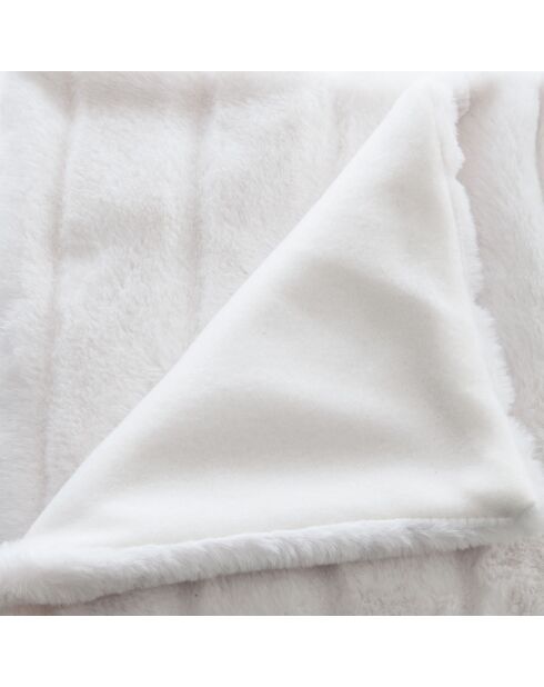 Plaid in pelliccia sintetica Manoir blanc