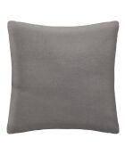 Lot de 2 coussins fausse fourrure Manoir gris foncé - 45x45 cm