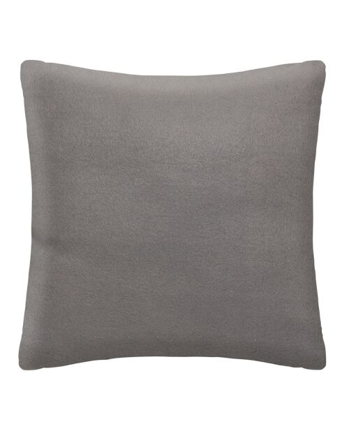 Lot de 2 coussins fausse fourrure Manoir gris foncé - 45x45 cm