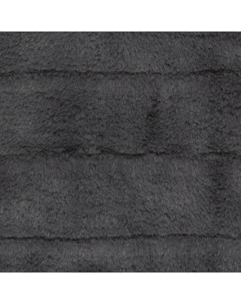 Lot de 2 coussins fausse fourrure Manoir gris foncé - 45x45 cm