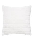Lot de 2 coussins fausse fourrure Manoir blancs - 45x45 cm