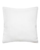 Lot de 2 coussins fausse fourrure Manoir blancs - 45x45 cm