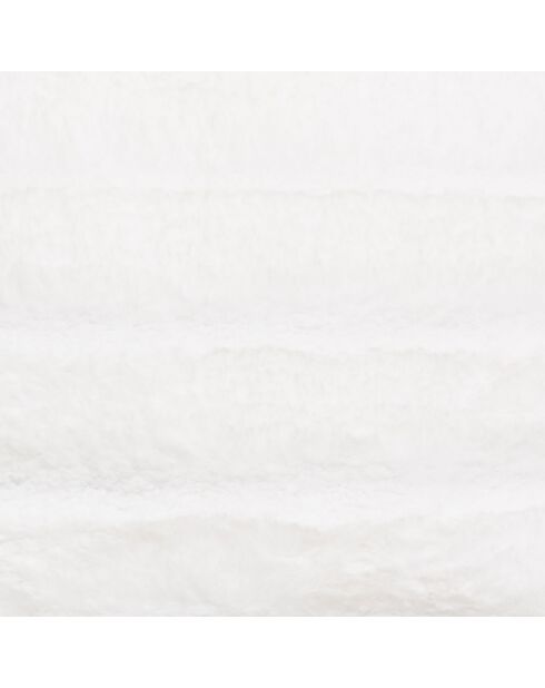 Lot de 2 coussins fausse fourrure Manoir blancs - 45x45 cm