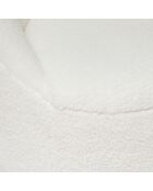 Fauteuil bouclette Romi blanc - 75x77x70 cm