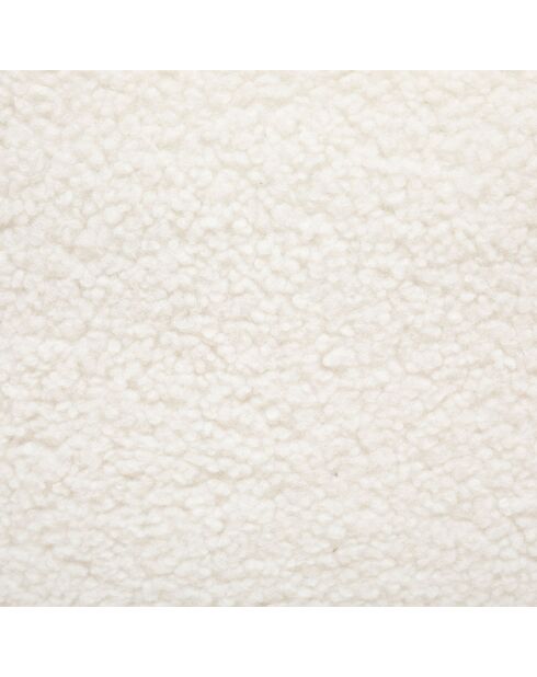 Fauteuil bouclette Romi blanc - 75x77x70 cm