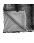 Plaid grigio in pelliccia sintetica Grizzli - 180x230 cm