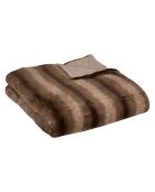 Plaid Grizzli fausse fourrure marron - 180x230 cm