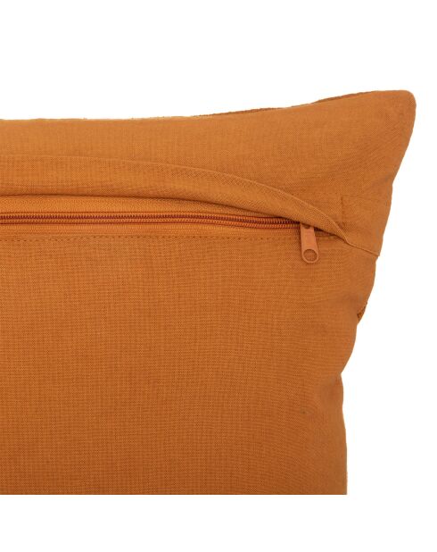 Coussin brodé Hary ocre - 45x45 cm