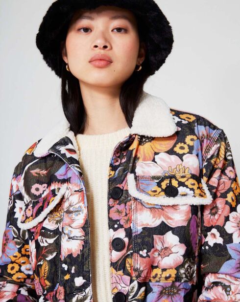 Veste Sherpa Carnaby noir/multicolore