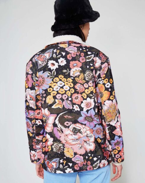 Veste Sherpa Carnaby noir/multicolore