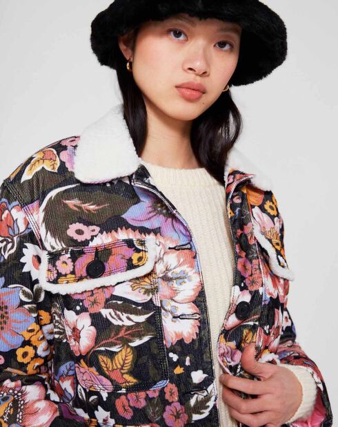 Veste Sherpa Carnaby noir/multicolore