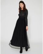 Robe Plumetis noire