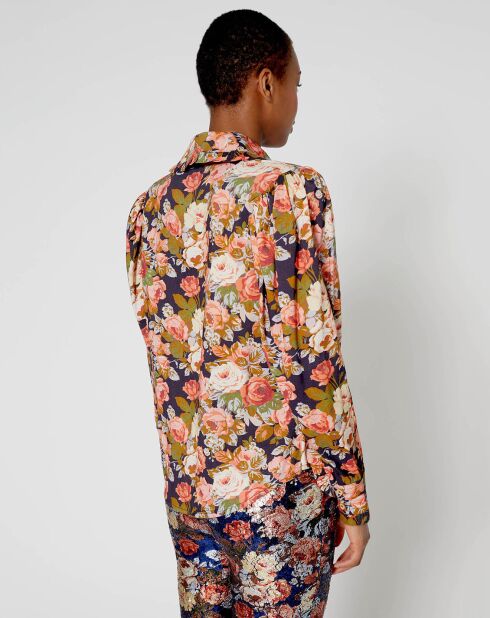 Chemise Patchwork encre