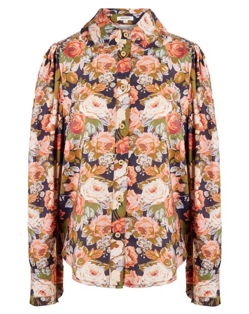 Chemise Patchwork encre