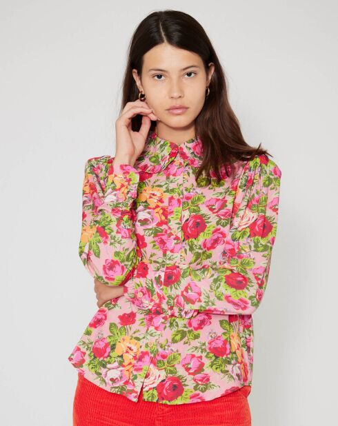 Chemise Patchwork rose