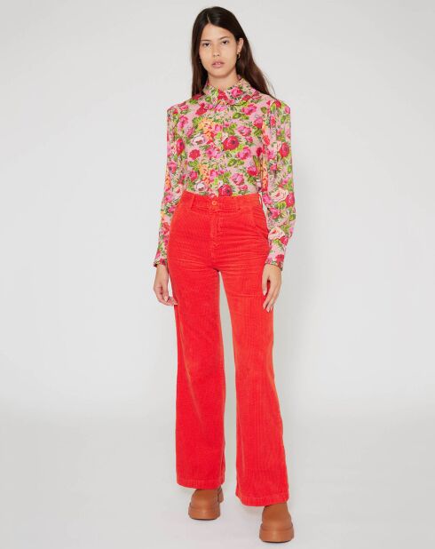 Chemise Patchwork rose