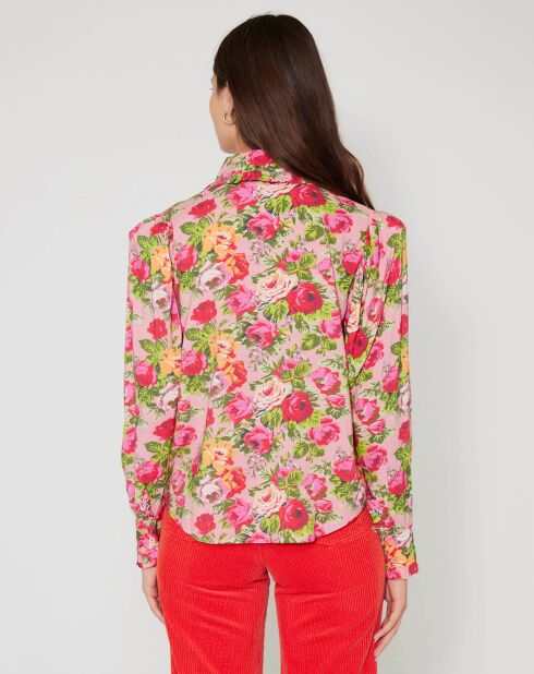Chemise Patchwork rose