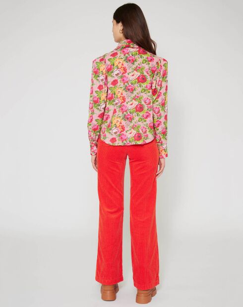Chemise Patchwork rose