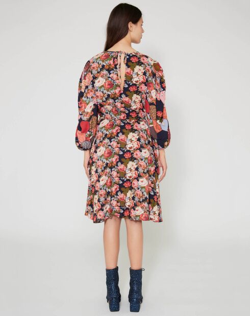 Robe Patchwork encre