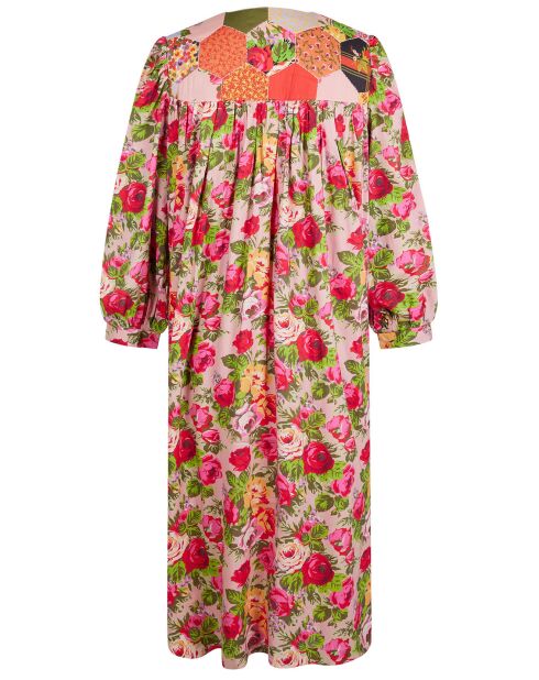 Robe Patchwork rose