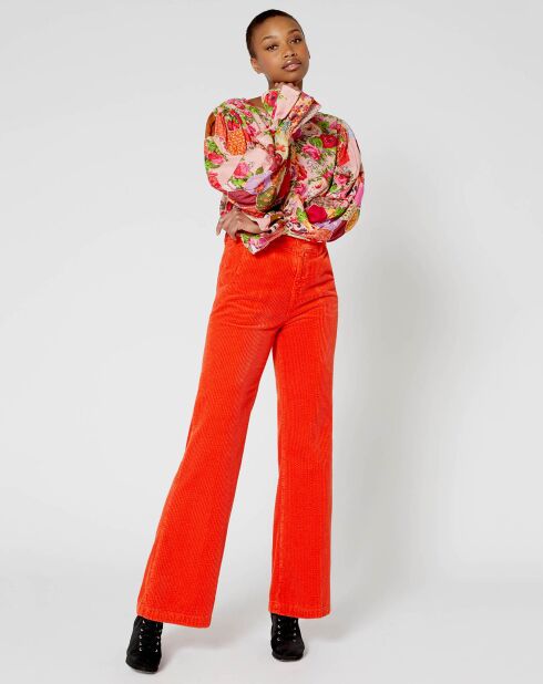 Blouse Patchwork rose