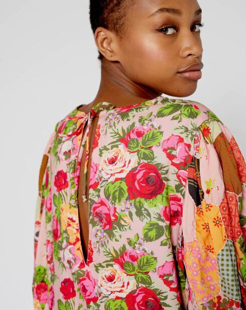 Blouse Patchwork rose