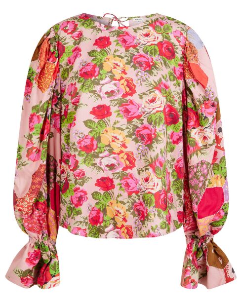 Blouse Patchwork rose