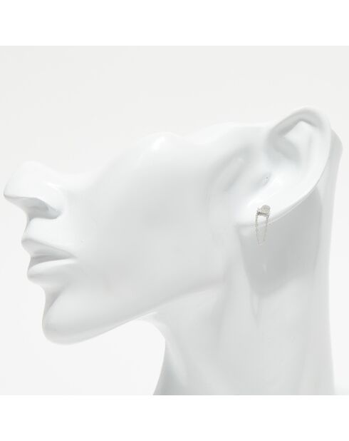 Boucles d'oreilles Idoya Diamants 0.11 ct or blanc