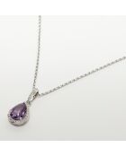 Pendentif Kartika Diamants 0.07 ct & Améthystes 0.66 ct or blanc