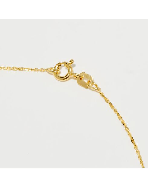 Pendentif Kanya Diamants 0.10 ct & Rubis 0.15 ct or jaune