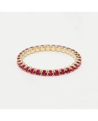 Ruby ring 0,68 kt geelgoud