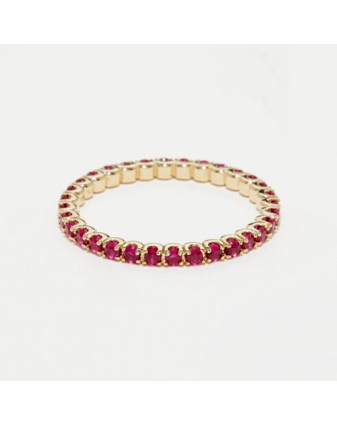 Ruby ring 0,68 kt geelgoud