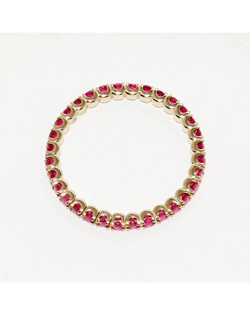 Ruby ring 0,68 kt geelgoud