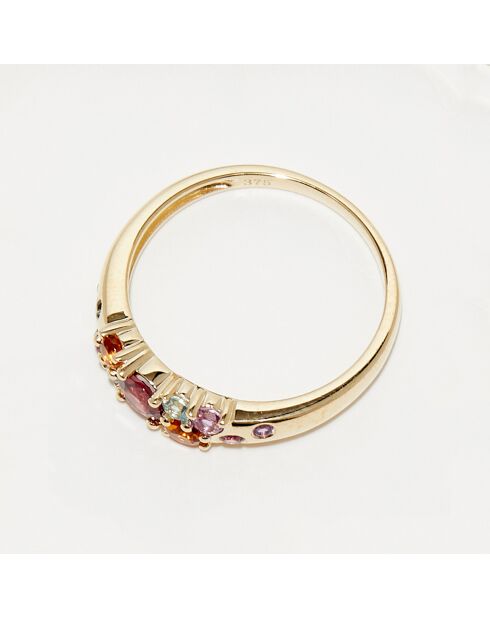 Bague Selina Mix Pierres 0.88 ct or jaune