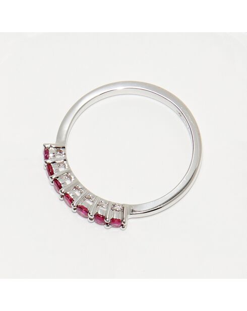Bague Abygail Rubis 0.35 ct or blanc