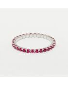 Anello con rubini in oro bianco 0,65 ct