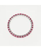 Anello con rubini in oro bianco 0,65 ct