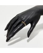 Kalys 0,08 ct diamanten en 0,18 ct citrines geelgouden ring