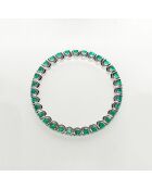 Bague Emeraudes 0.57 ct or blanc