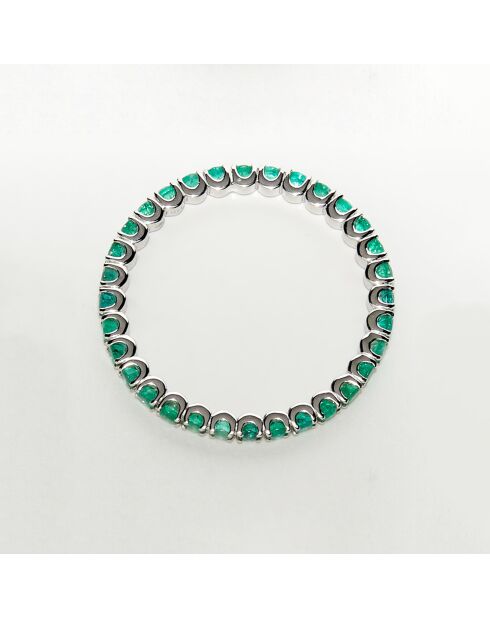 Bague Emeraudes 0.57 ct or blanc